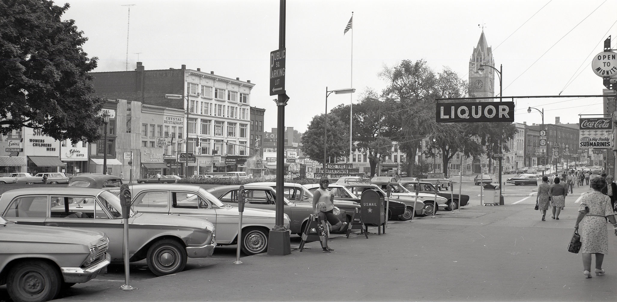 Downtown Watertown in 1969